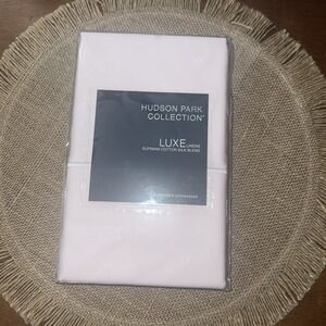 Hudson Park Luxe Linens Supima Cotton Silk Blend 2 STD Pillowcases In Blush $145